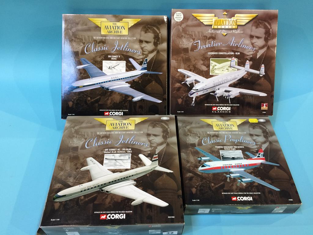 Four boxed Corgi 'Aviation Archive' models