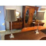 A pair of table lamps