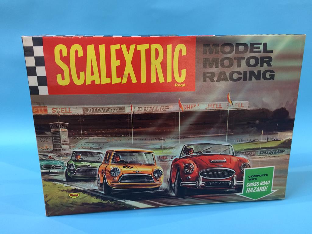 A boxed vintage Scalextric