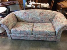 A Paisley sofa bed, as new