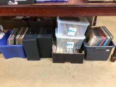 A quantity of LPs and 45s