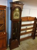 An oak longcase clock, with silvered chapter ring, 8 day movement, date aperture, by Richard