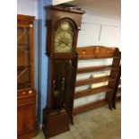 An oak longcase clock, with silvered chapter ring, 8 day movement, date aperture, by Richard