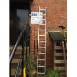A pair of aluminium property ladders