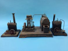 Three tinplate model engines