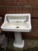 A Twyfords Art Deco sink