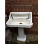 A Twyfords Art Deco sink