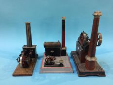 Three tinplate model engines