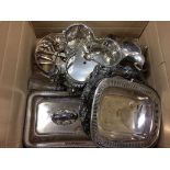 A quantity of silver plated ware