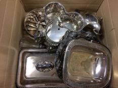 A quantity of silver plated ware