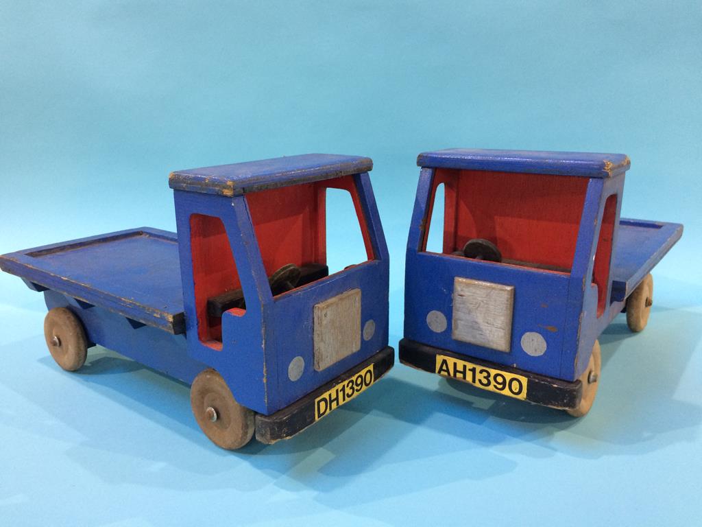 Pair of wooden Wagons