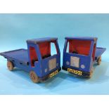 Pair of wooden Wagons