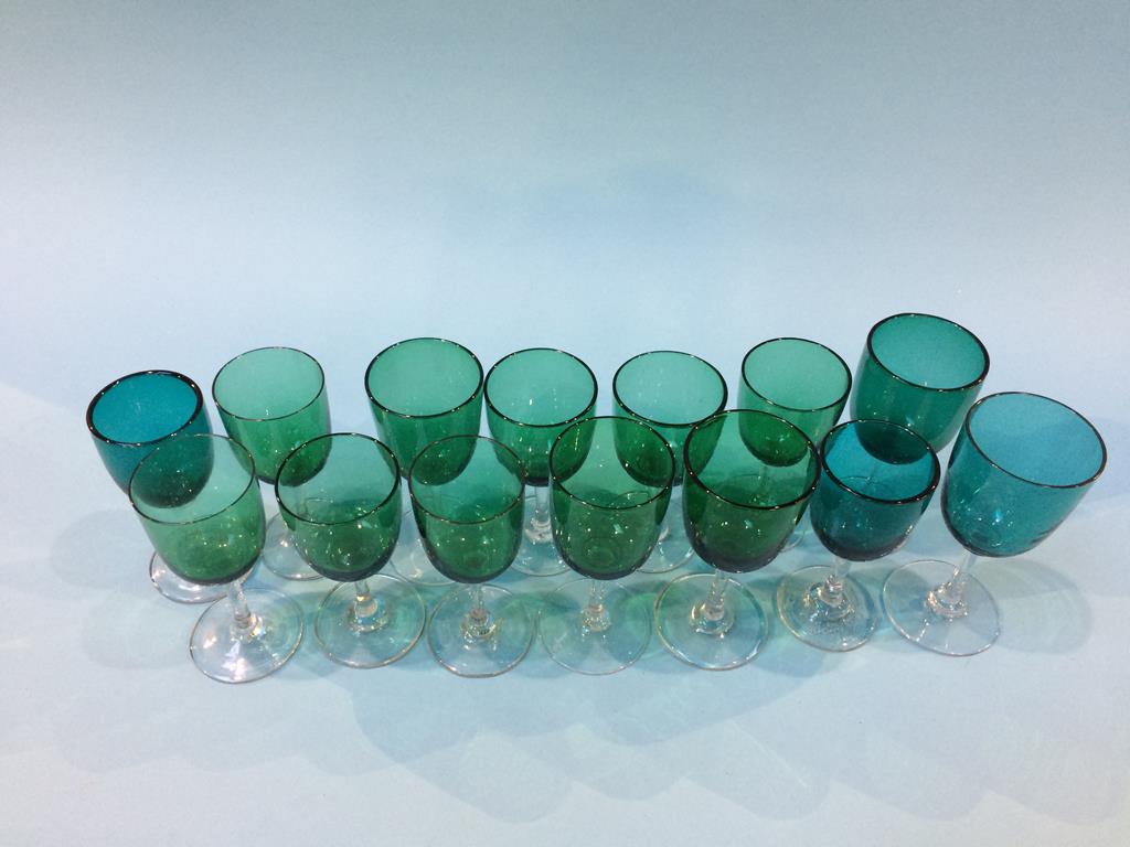 Fourteen antique glasses - Image 2 of 7