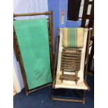 Two vintage deck chairs
