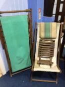 Two vintage deck chairs
