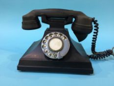 A Bakelite telephone