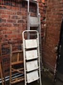 Three pairs of step ladders