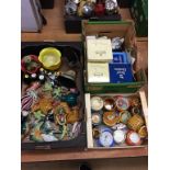 Three boxes of assorted including Bretby and Royal Doulton etc.