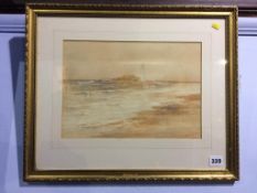 Edward Arden, watercolour, signed, St. Mary's Lighthouse'