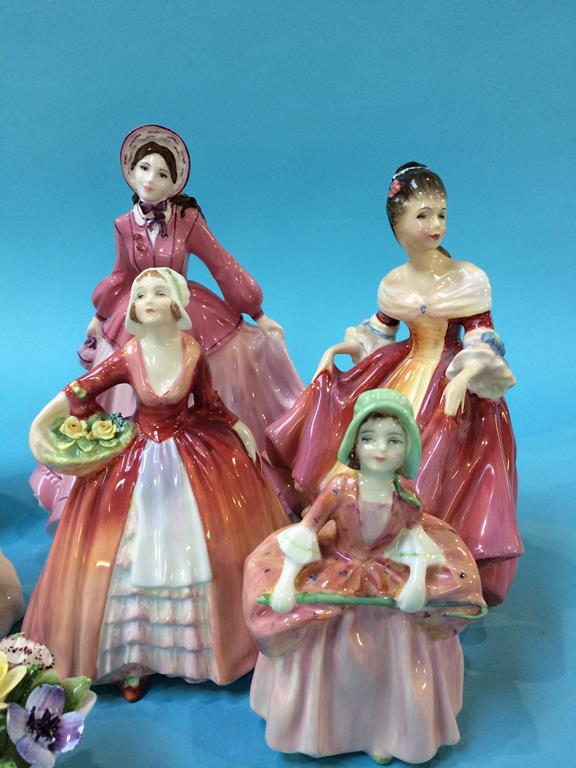 Eight various figures, Royal Worcester etc. - Image 2 of 4