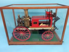 An Exhibition quality live Shand Mason and Company Engineers of London fire tender, with case.