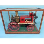 An Exhibition quality live Shand Mason and Company Engineers of London fire tender, with case.