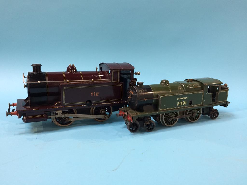 A Hornby '0' gauge locomotive, 2091 and one other Bassett Lowke?, 112