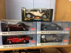 Five boxes of Die Cast model cars