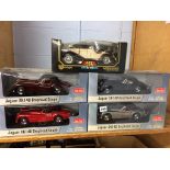 Five boxes of Die Cast model cars