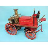 A live Shand Mason steam engine 'Wimborne' fire tender, 60cm length x 39cm height