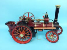 A live steam engine, 'The Burrell Traction Engine', no. 3728, 'Prince' by Chas Burrell and Sons Ltd,