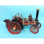 A live steam engine, 'The Burrell Traction Engine', no. 3728, 'Prince' by Chas Burrell and Sons Ltd,