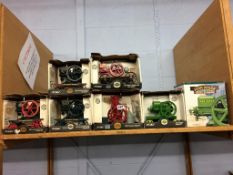 Six boxed Ertl engines and one other
