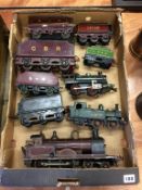 Assorted tin plate model railway