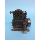 A small model Stewart 'Sirius' engine. 14cm width x 16cm height