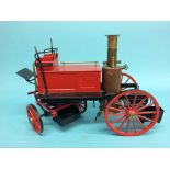 A model horse drawn fire pump. 56cm width x 38cm height