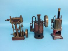Three various model engines