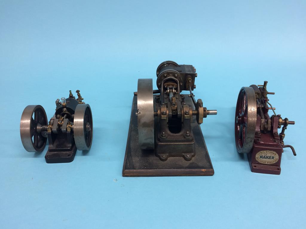 Three single cylinder steam engines; one stamped 'S', one Cyril Stubbs of Winsford engine and a - Image 5 of 6