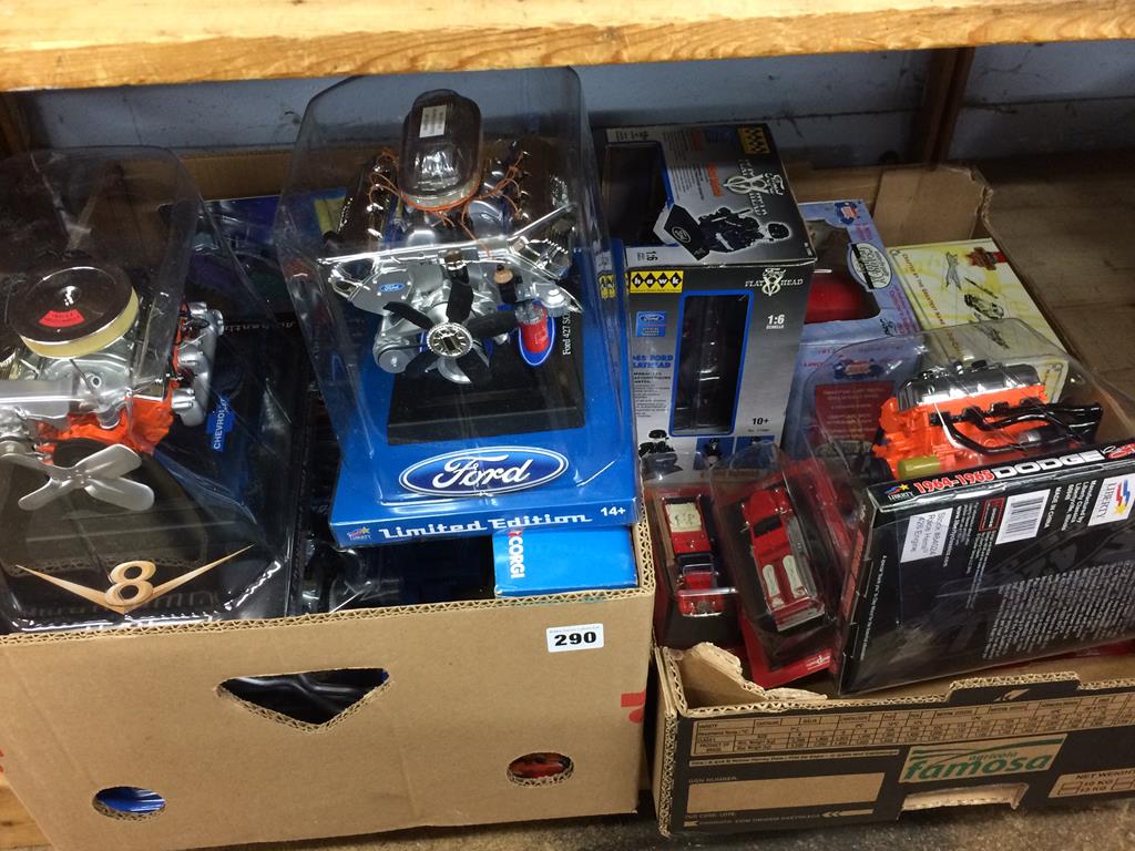 A collection of model engines and assorted Die Cast etc.