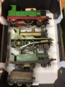 A scratch built model locomotive and two others (3)