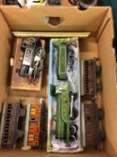 A collection of Hornby tin plate model railway, to include two locomotives