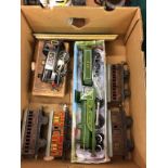 A collection of Hornby tin plate model railway, to include two locomotives