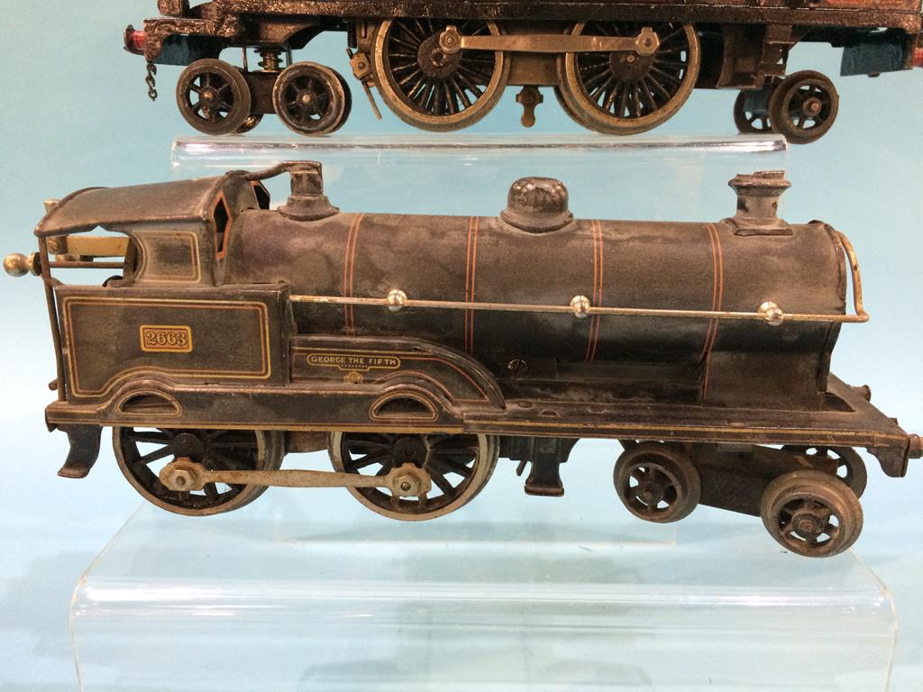 A Hornby '0' gauge locomotive, 5154 and one other (Bassett Lowke?), 'George the Fifth', 2663 - Image 2 of 5