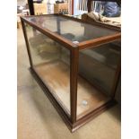 A mahogany glazed display case