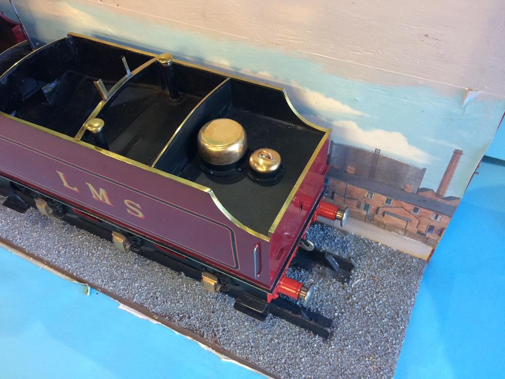 A Model of a 3 ½ inch gauge steam locomotive L.M.S., 6155, with maroon livery. (NO BOILER) 124cm - Image 7 of 9