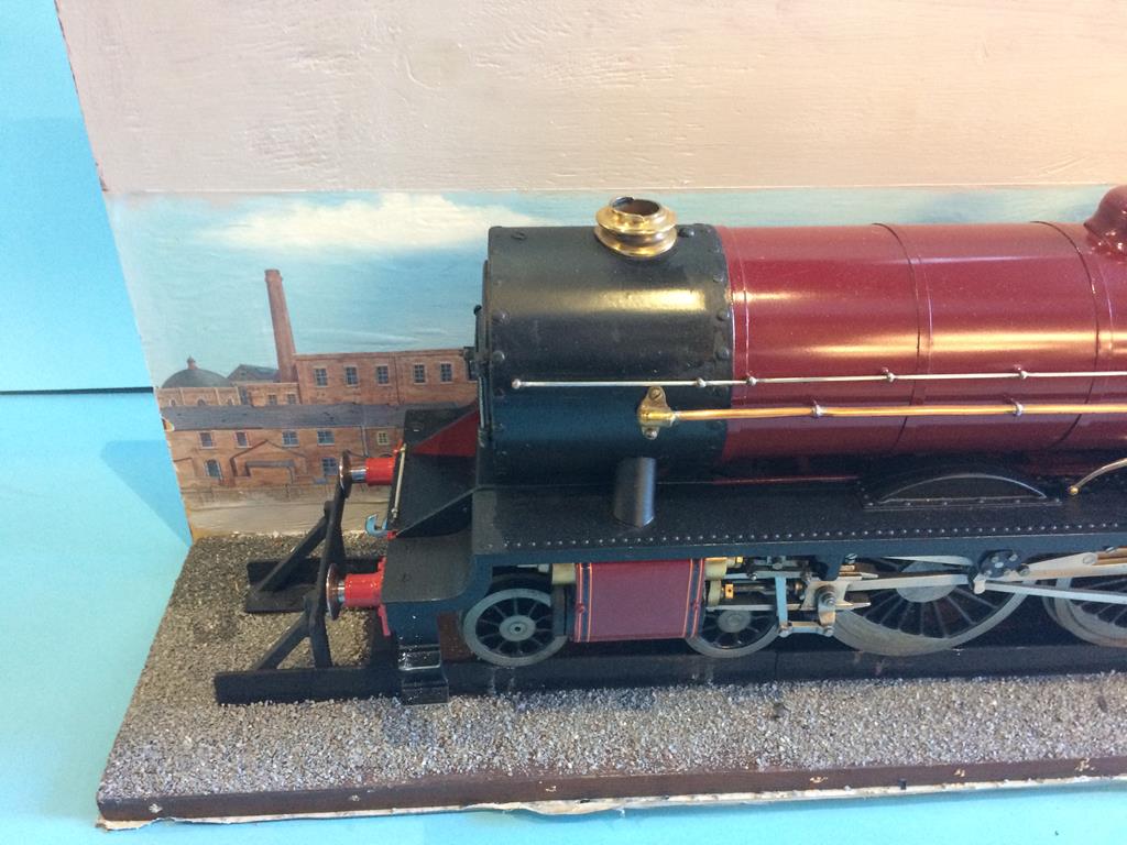 A Model of a 3 ½ inch gauge steam locomotive L.M.S., 6155, with maroon livery. (NO BOILER) 124cm - Image 4 of 9
