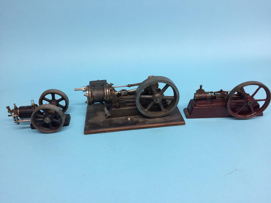 Three single cylinder steam engines; one stamped 'S', one Cyril Stubbs of Winsford engine and a - Image 4 of 6