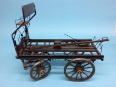 A wooden Brewery wagon, 'Young Co. Ltd, Ram Brewery, Wandsworth'. 45cm length