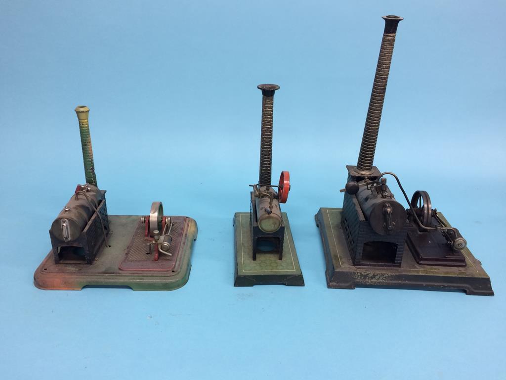 Three spirit fired model engines, one stamped G.B.N., another stamped B.W. Germany and one - Image 5 of 5