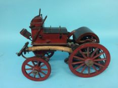 A live model steam fire tender. 42cmwide x 31cm height